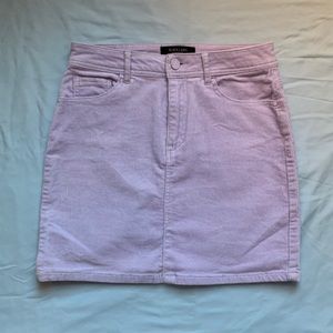 Lilac corduroy skirt